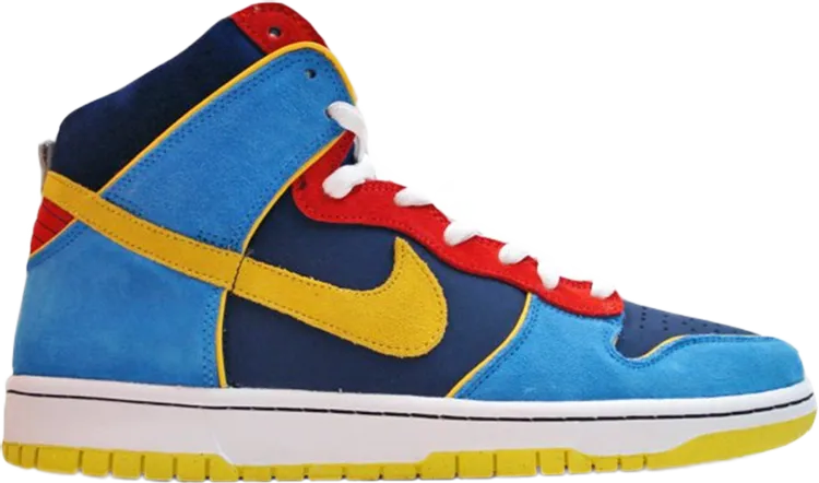 Limited edition Nike Dunk High Pro SB 'Mr. Pacman', blue