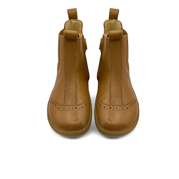 Logan Kids Chelsea Boot Tan Leather