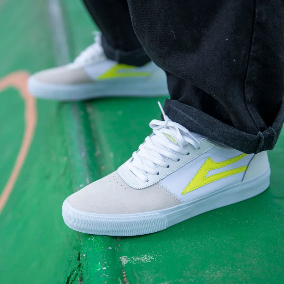 Manchester - White/Neon Suede