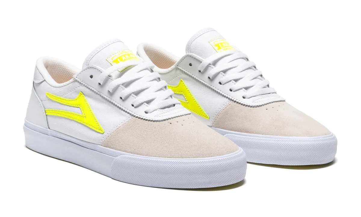 Manchester - White/Neon Suede