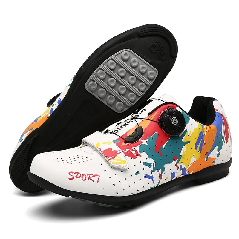 Men Cycling Sneakers MTB Flat Shoes Specialized Women SPD Racing Trek Bike Footwear Male Mountain Freestyle Bicycle Shoes Road