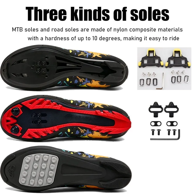 Men Cycling Sneakers MTB Flat Shoes Specialized Women SPD Racing Trek Bike Footwear Male Mountain Freestyle Bicycle Shoes Road