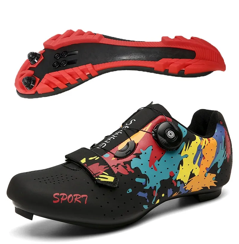 Men Cycling Sneakers MTB Flat Shoes Specialized Women SPD Racing Trek Bike Footwear Male Mountain Freestyle Bicycle Shoes Road