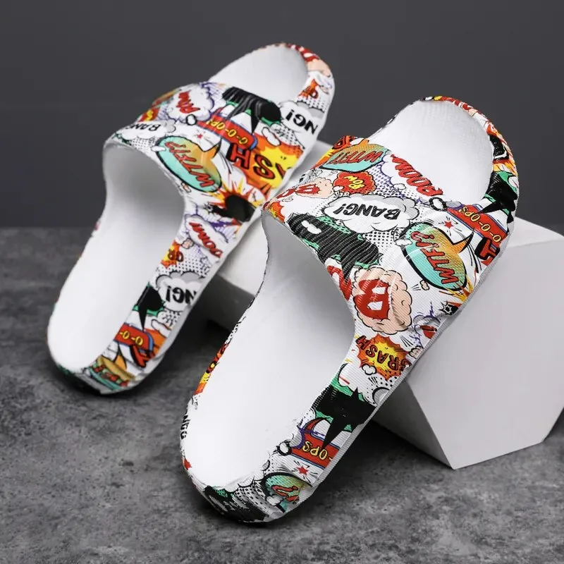 Men's Comic Style Slippers