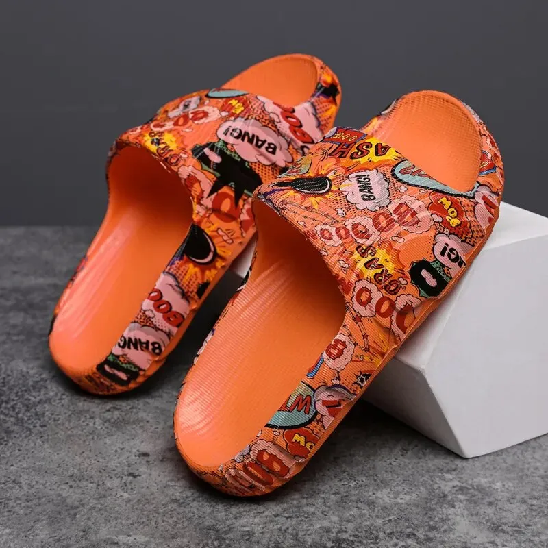 Men's Comic Style Slippers