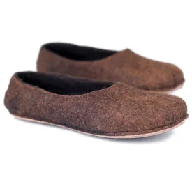 Men's Natural Alpaca wool slippers