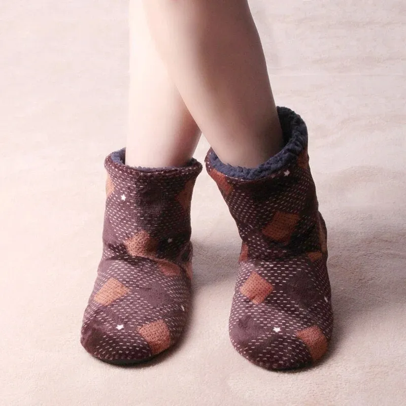 Men's Plush Slipper Boots