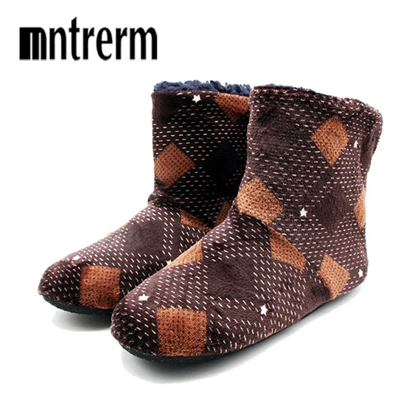 Men's Plush Slipper Boots