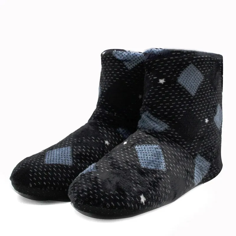 Men's Plush Slipper Boots