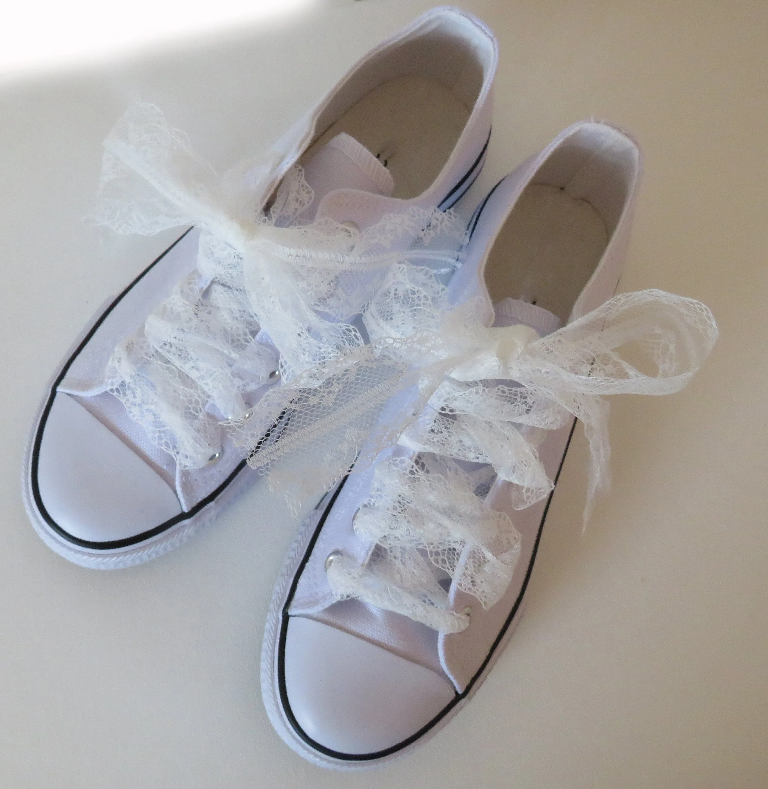 Mrs wedding white lace Canvas Sneaker Shoes,   Personalized Women's Shoes, Ladie