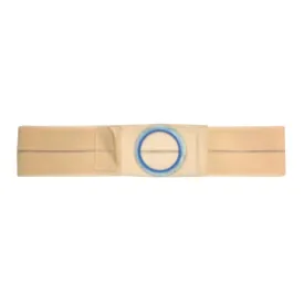 Nu-Hope Support Belt, Original Flat Panel, 2-5/8" x 3-1/8" Center Stoma, 5" Wide, XL (41" to 47" Waist), Beige