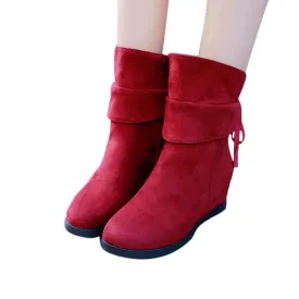 Platform Heels Women Soft Thick High Heel Platform Boots Increase Within Boots