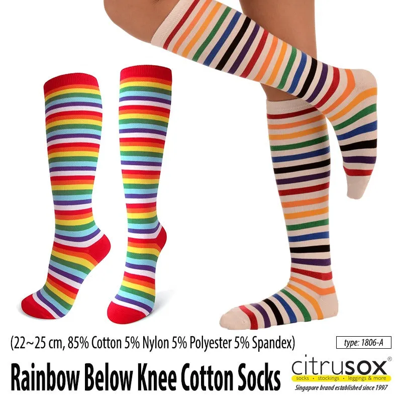 Rainbow Below Knee Socks