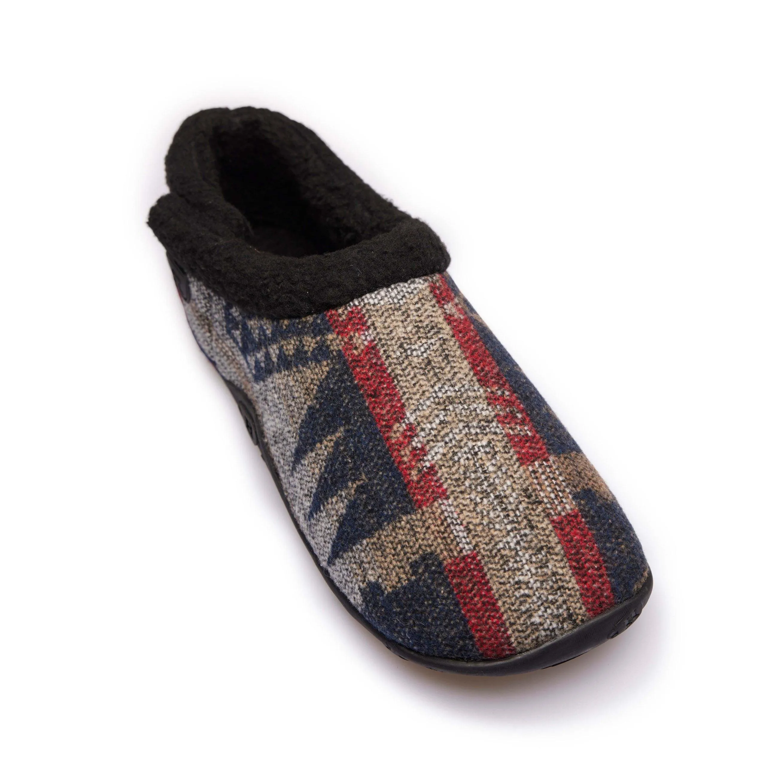 Rocco - Navy Red Aztec Men's Slippers