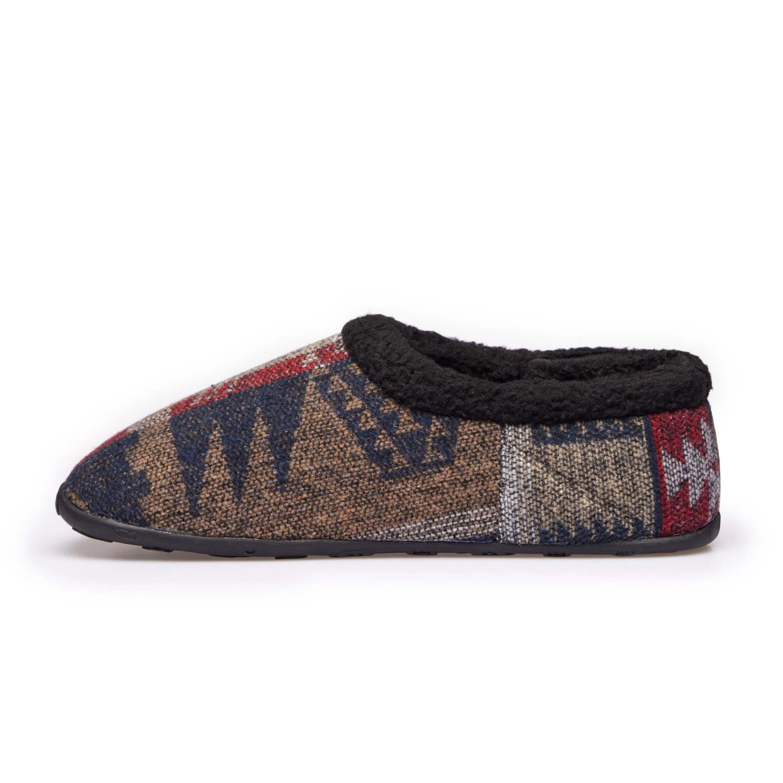 Rocco - Navy Red Aztec Men's Slippers