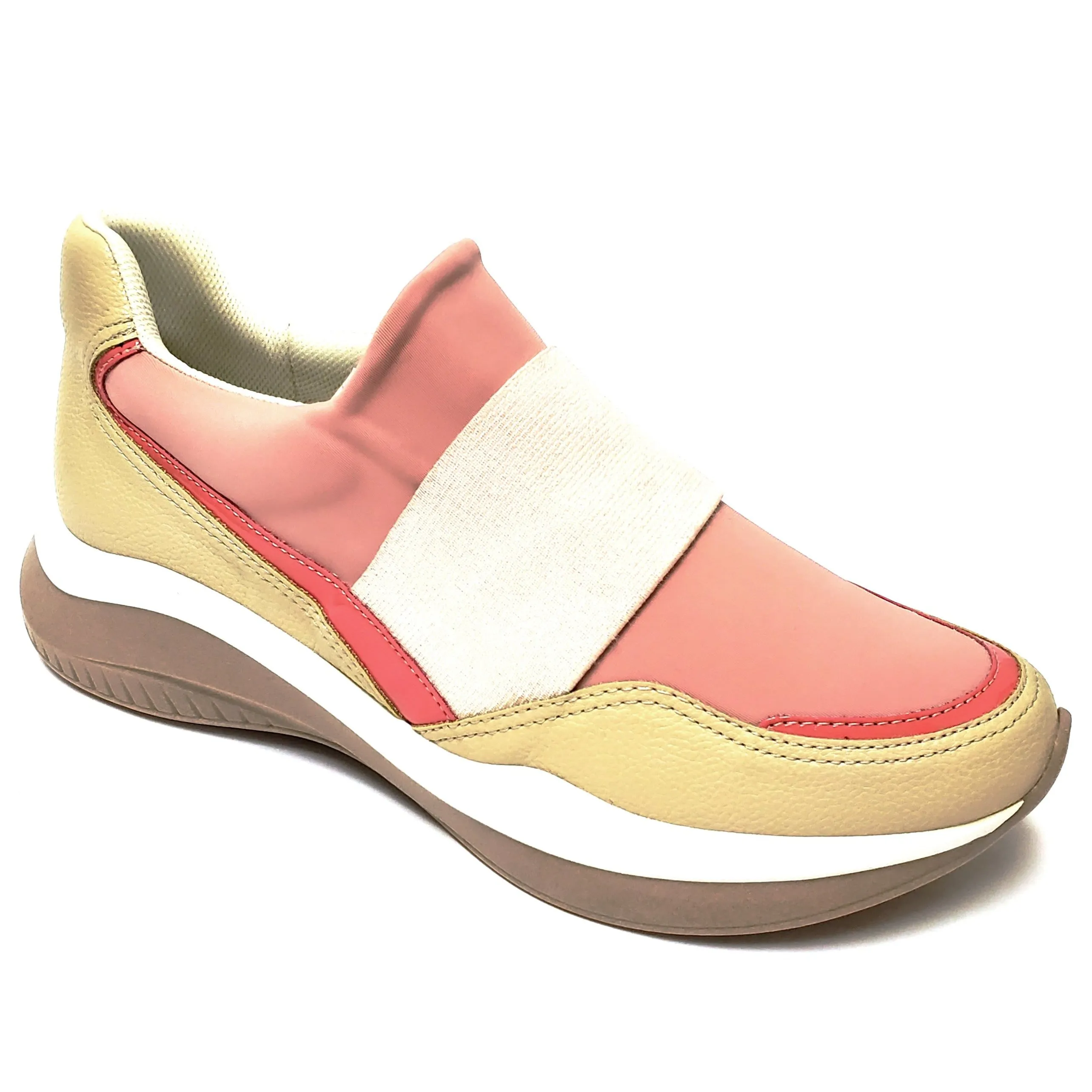 Rose ＆ Cream Plain ENERGY Sneakers for Women (983.008)