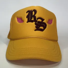 Rowdy Sprout Golden Child   Pink wing Hat