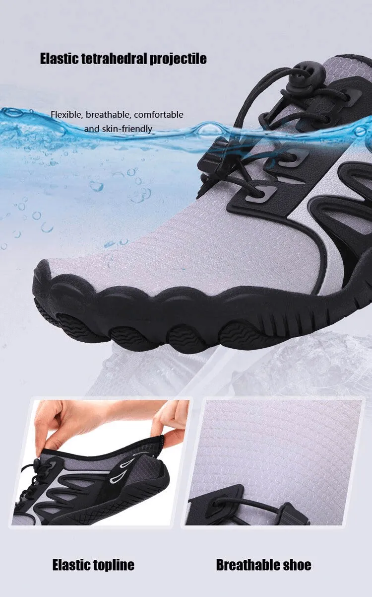 Rubber Toe Protection Water Sneakers with Adjustable Laces - SF0321