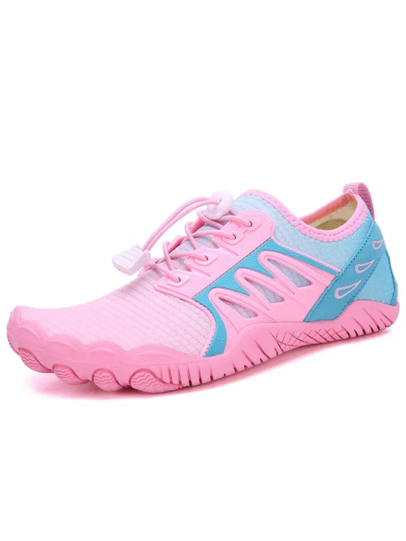 Rubber Toe Protection Water Sneakers with Adjustable Laces - SF0321