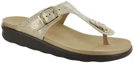 SHINY GOLD | SAS Sanibel - Thong Sandal at Brandy's Shoes Made in USA