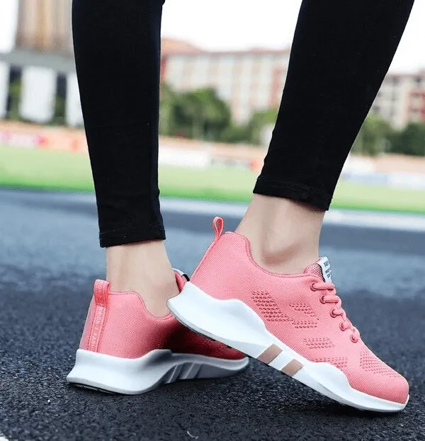 Stylish Sports Breathable Women's Sneakers with Laces - SF0213