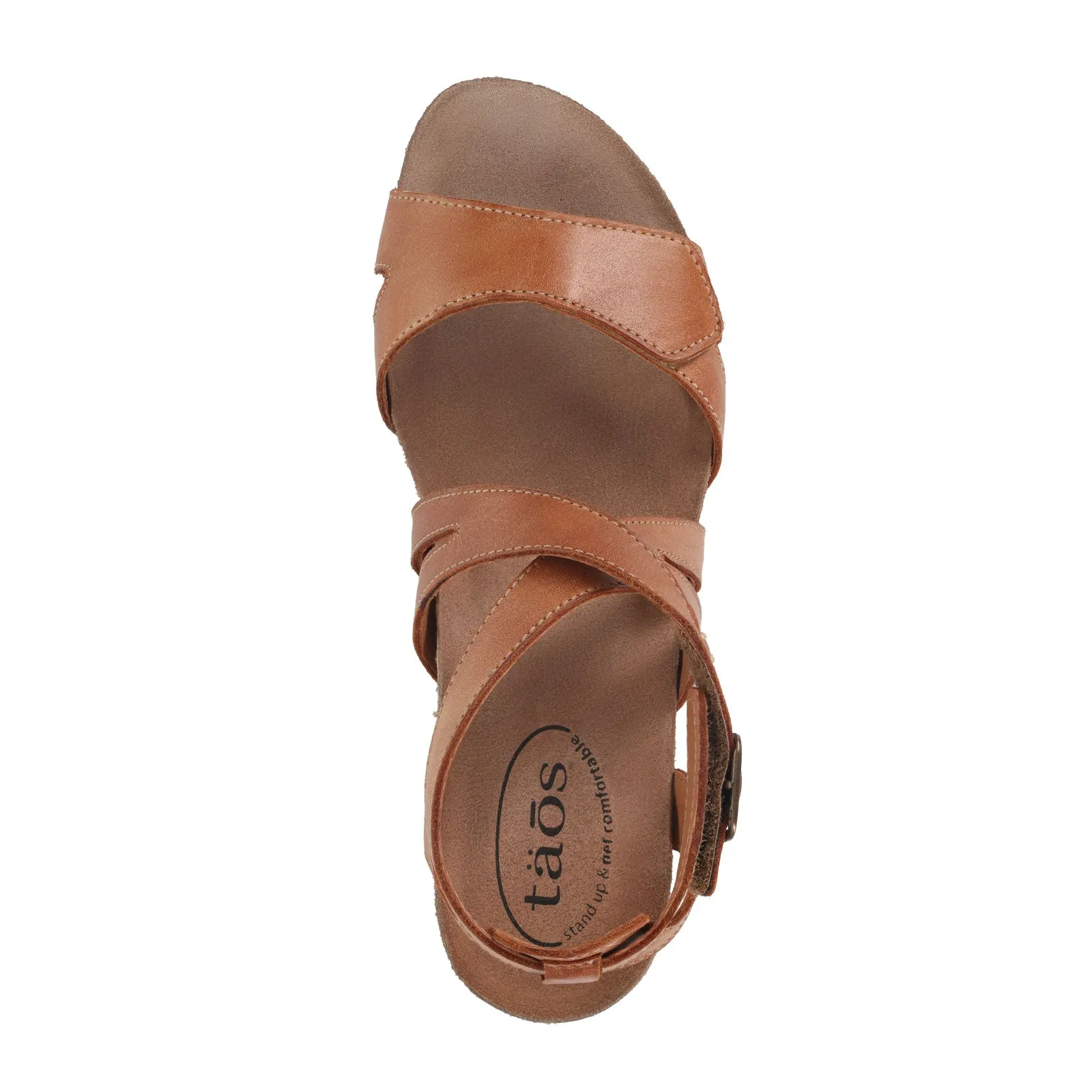 Taos Xcellent Wedge Sandal (Women) - Caramel