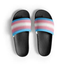 Transgender Trans Pride Women's Size Slides Sandals in Ombre