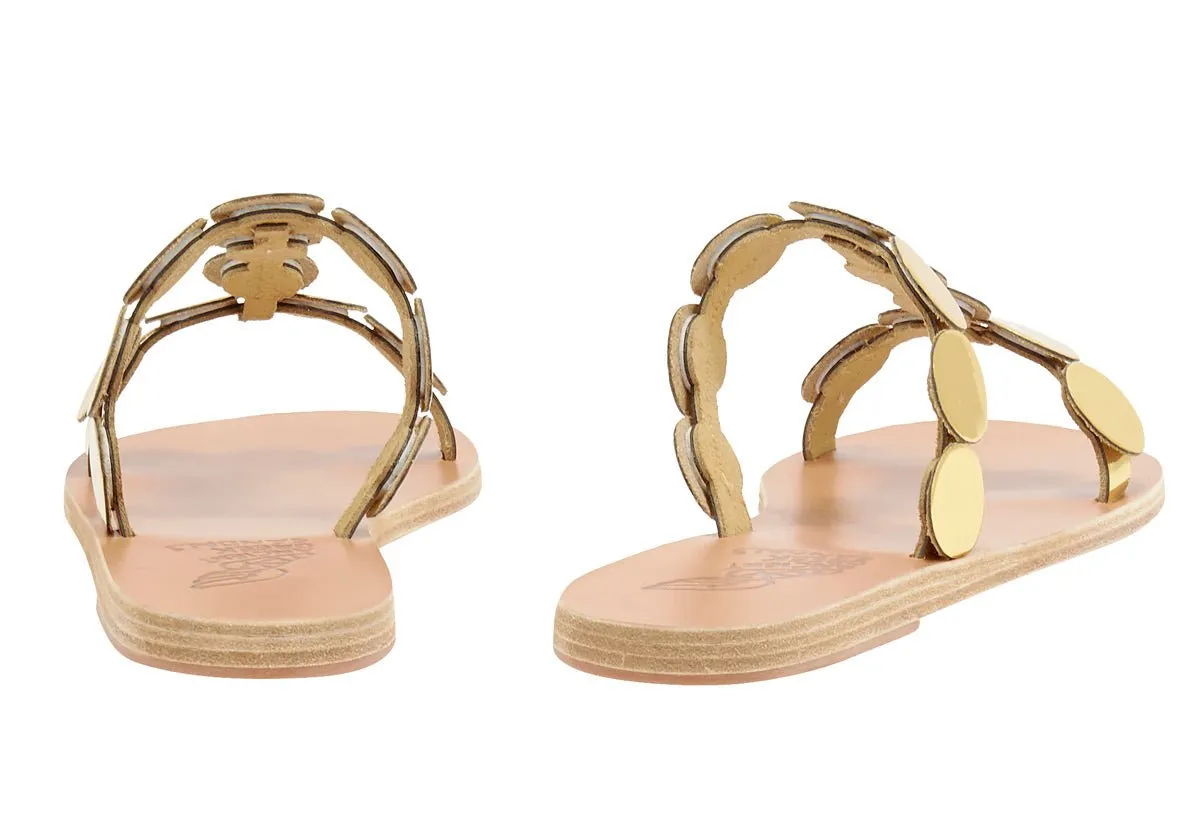 Uranos Mirror Sandals Gold