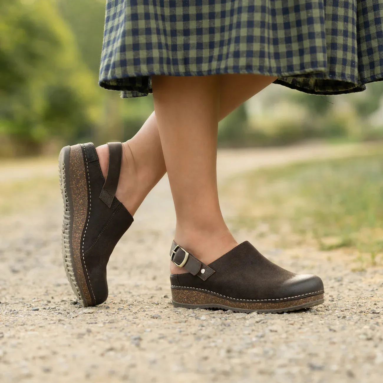 Women's Dansko Merrin Mule Color: Chocolate Burnished Suede