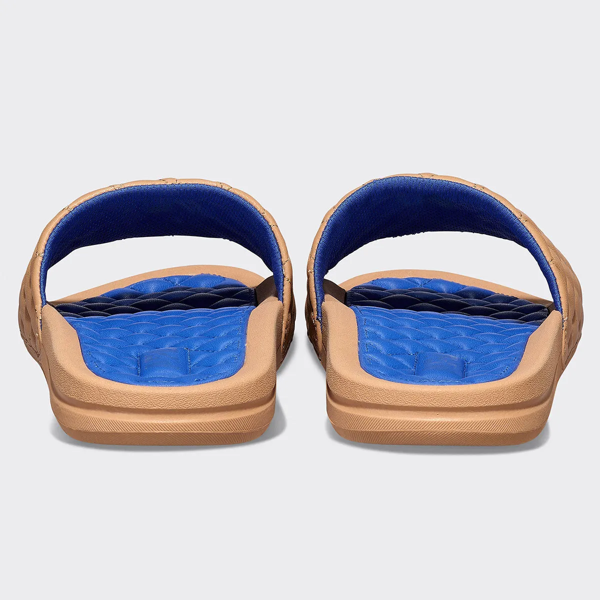 Women's Lusso Slide Tan / Cobalt