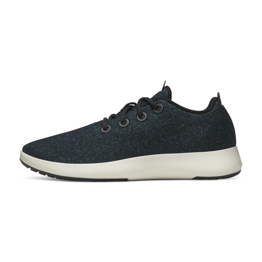 Women's Wool Runner Mizzles - Natural Black/Chasm Teal (Stony Cream Sole)