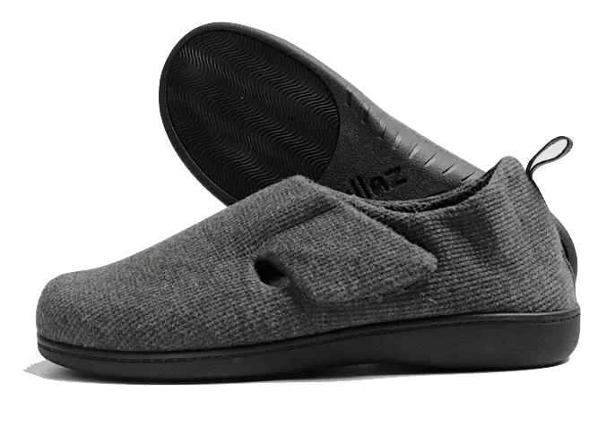 Zullaz Unisex Enclosed Orthotic Slipper- Grey